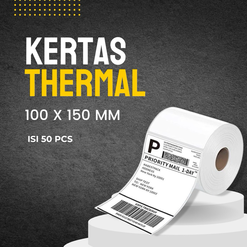 

Kertas Thermal Resi 100 x 150mm Paper Roll