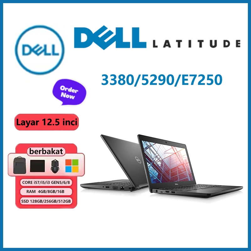 Laptop Dell Latitude 5290  |  Core i7/i5 Gen 8 | RAM 16GB/ SSD 512GB |  Dell Latitude 3380/E7250