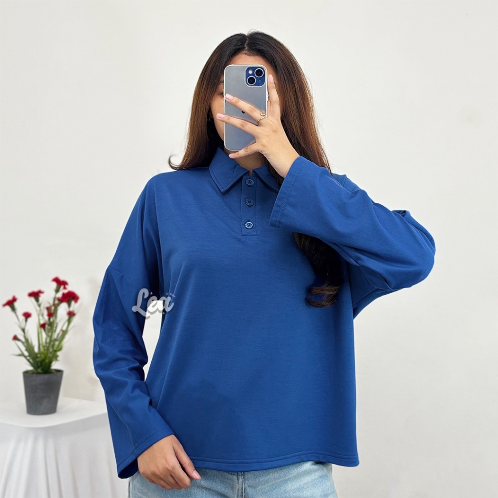 NADIA POLO SHIRT / KAOS POLO OVERLOOSE / LEA STORE