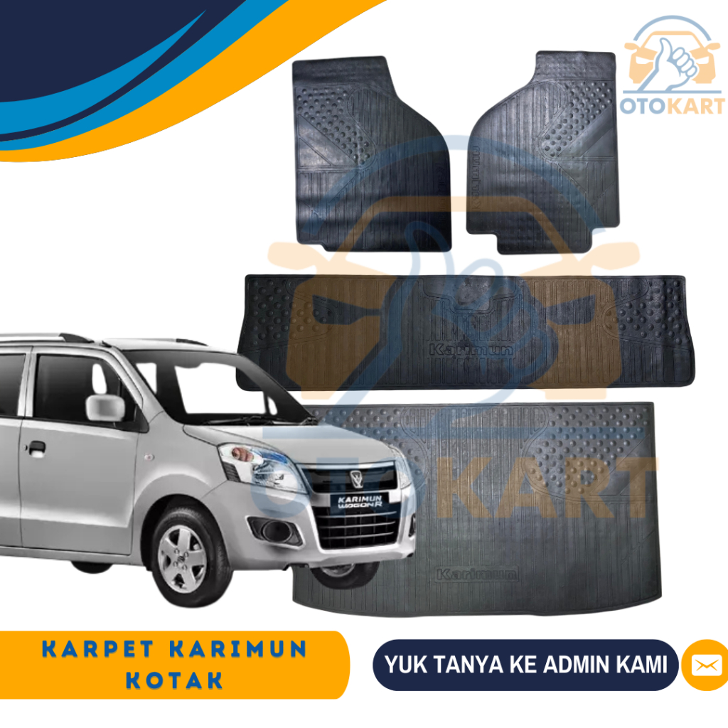 Karpet Lantai karimun kotak Karet / Karpet Mobil Karet  karimun kotak