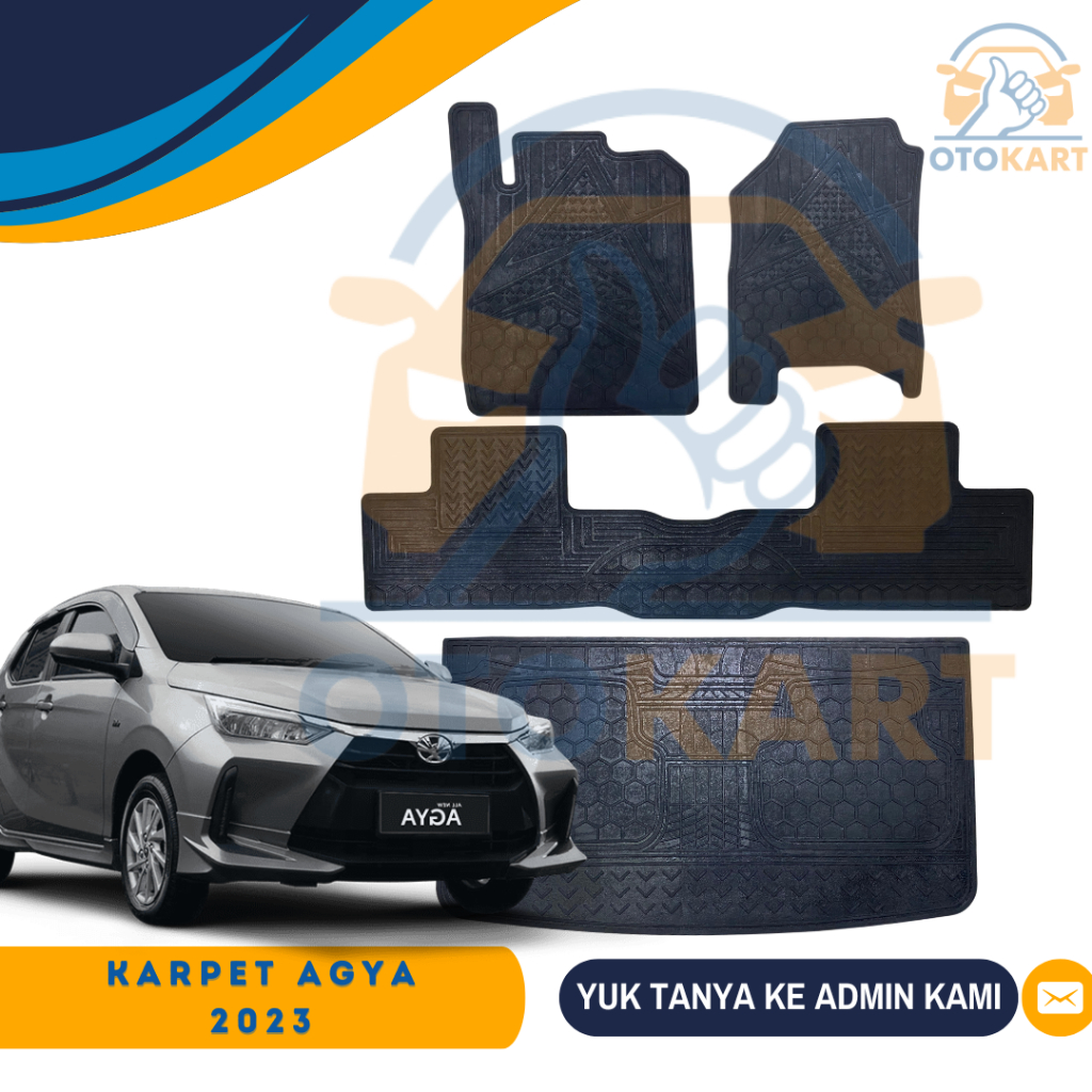 KARPET LANTAI KARET AGYA 2023/ KARPET KARET MOBIL  AGYA 2023/ KARPET  AGYA 2023