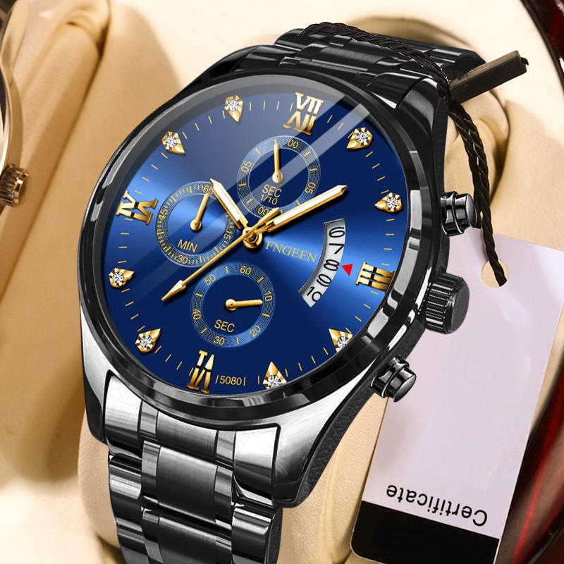 [PROMO] Jam Tangan Pria Kasual Bisnis Diamond Asli Tahan Air Premium Original Fngeen New Model Lexie