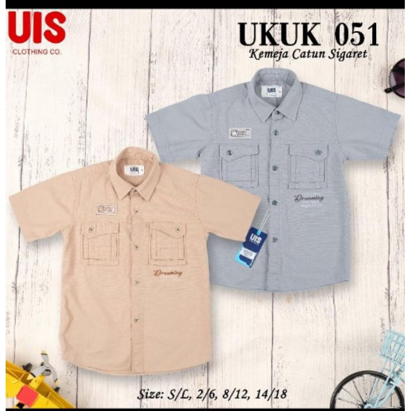 kemeja anak laki-laki  Katun Premium/ Kemeja anak Kargo laki-laki/ kemeja anak UIS Laki laki
