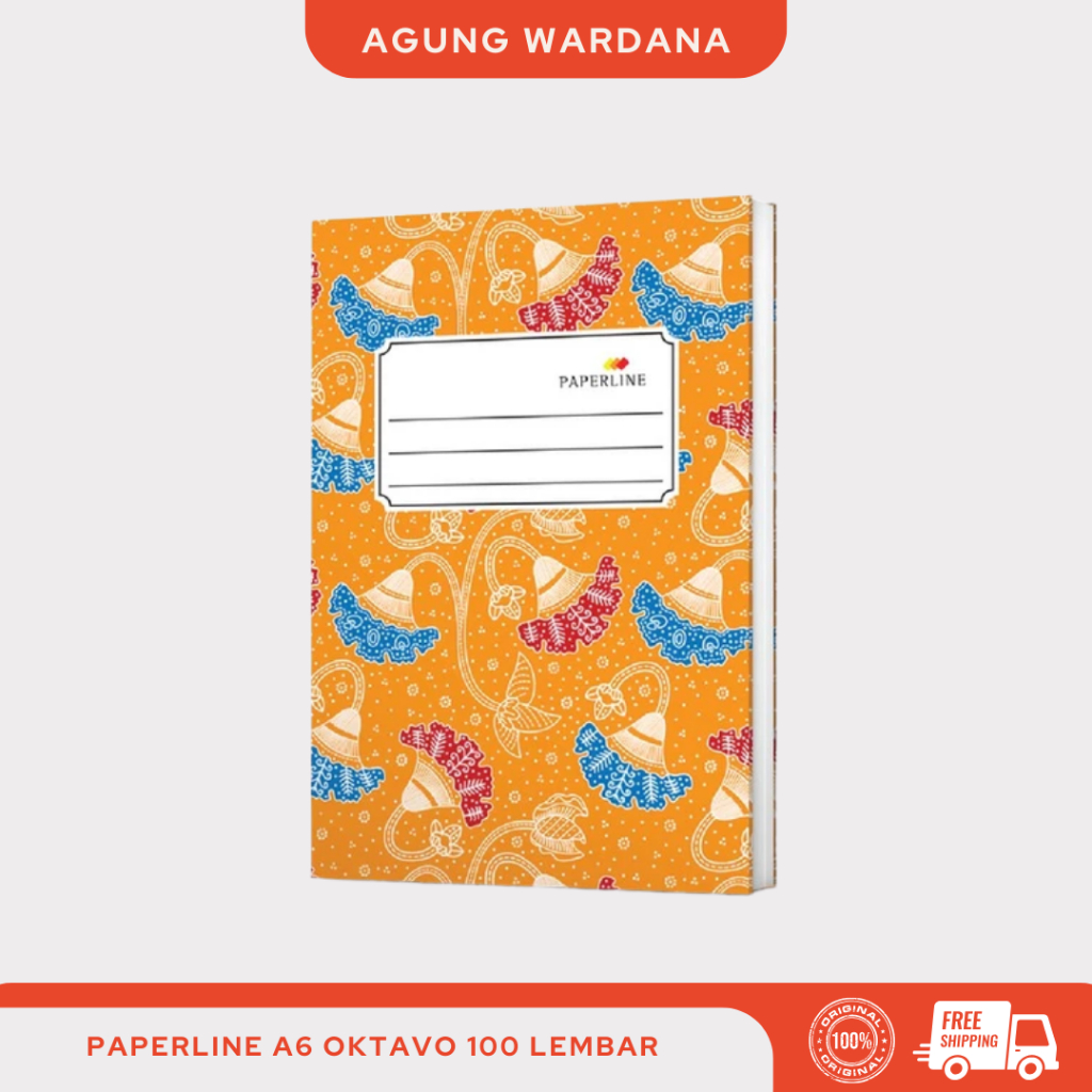

PAPERLINE HARD COVER A6 OKTAVO 100 LEMBAR