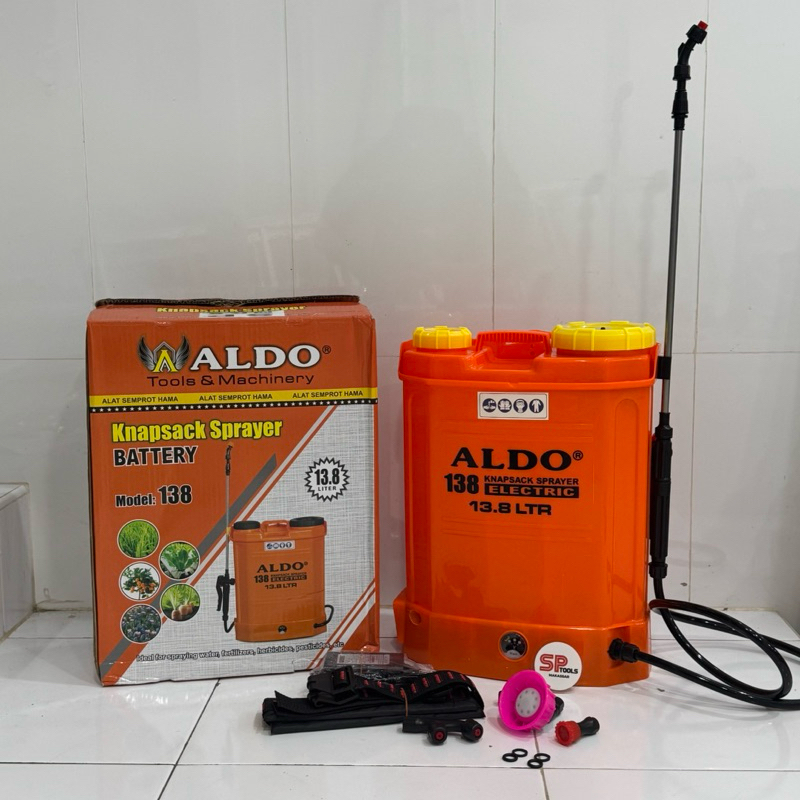POMPA SEMPROT SEMPROTAN HAMA POWER SPRAYER ELEKTRIK 13.8 LITER ALDO FS138