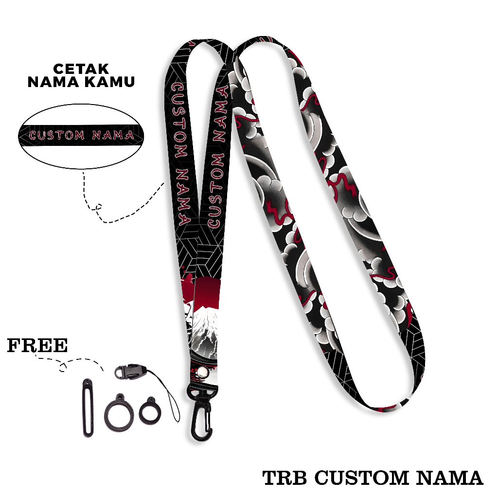 

ID LANYARD CUSTOM NAMA TRUBBERSHOP GANTUNGAN LANYARD HOLDER FREE ORING TALI GANTUNGAN HP LUCU