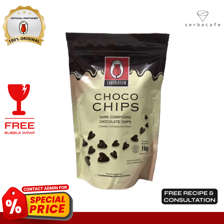 

Tulip Choco Chips Dark Chocolate (1 kg)
