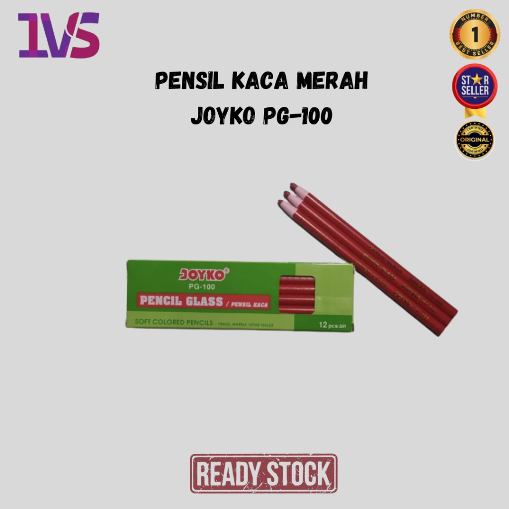 

Pensil Kaca / Pencil Glass Merah JOYKO PG-100