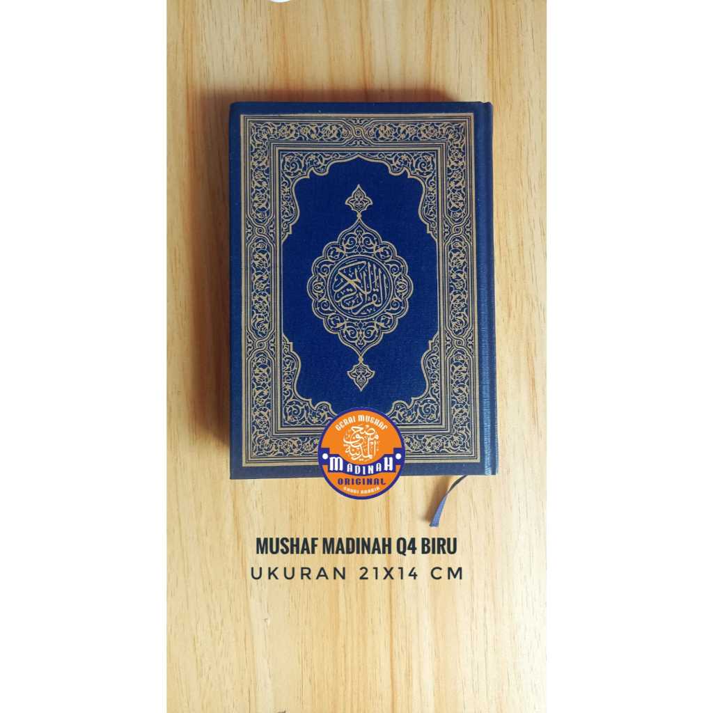 Alquran Mushaf Madinah Q4 Biru Original