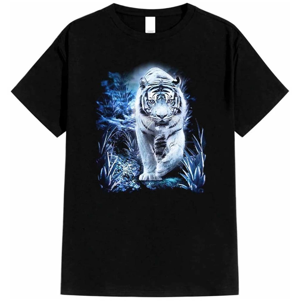 Spri-Store Tshirt Baju Distro Gambar Macan Harimau Es Pria Wanita Tebal 24s nyaman