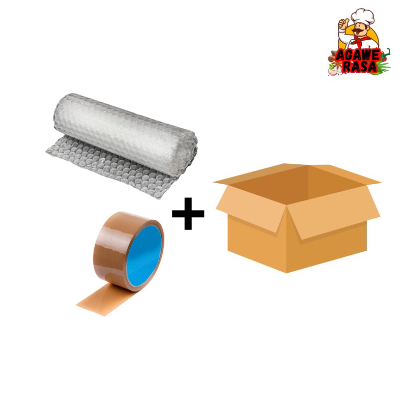 

Packing Kardus + Buble Wrap + Lakban Super Aman (Wajib)