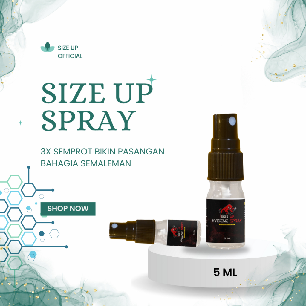 Distributor Resmi - Size Up Spray Pembesar Mr.P Pria Permanen Ampuh Asli 100% Bpom Paling Manjur dan