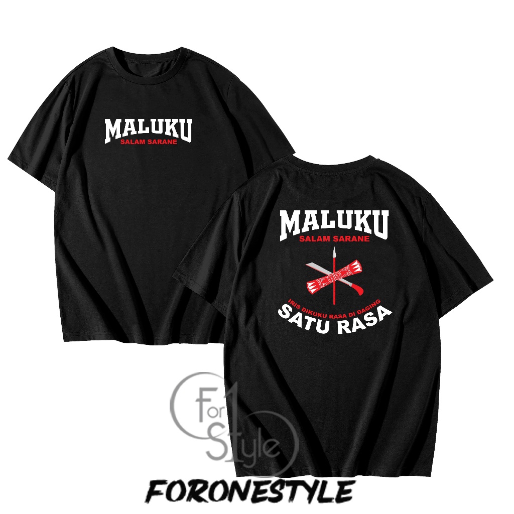 T-SHIRT KAOS MALUKU SATU RASA - KAOS MOTIF MALUKU SATU RASA - BAJU MALUKU SATU RASA
