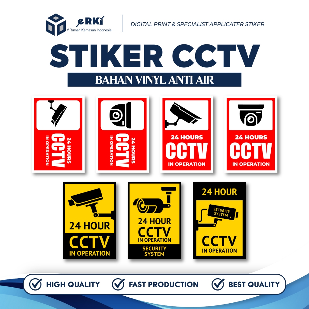 

Stiker CCTV / Sign / Vinyl / Stiker Poster