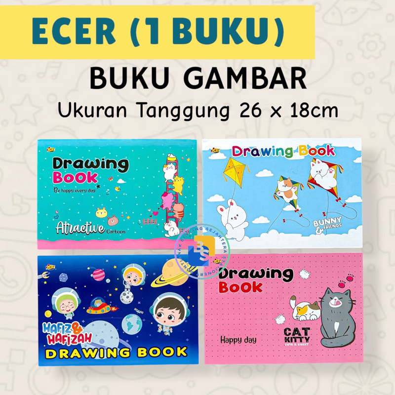 

1 Buku - Buku Gambar KIKY Uk Tanggung isi 10 lbr