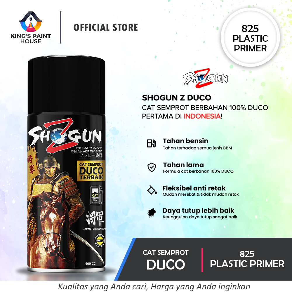 CAT PILOX Shogun Z Plastic Primer 825 - Cat Semprot Dashboard Tahan Bensin