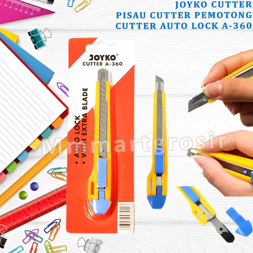 

Joyko Cutter / Pisau Cutter Pemotong / Cutter Auto Lock / A-360