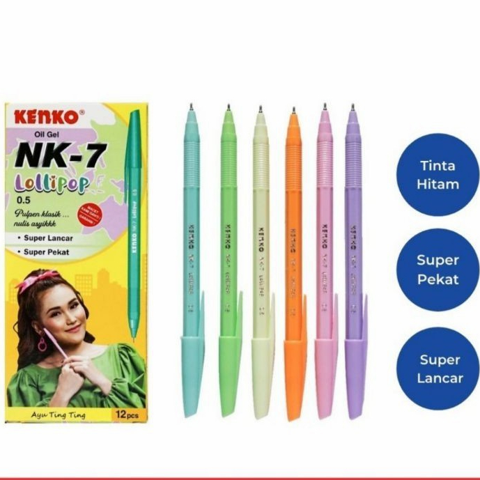

Kenko Pulpen Ballpoint NK-7B SOCUTE / NK-7B LOLLIPOP 0.5mm Original
