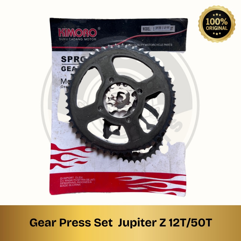 Gear Press Gir Pres Set Depan Belakang Jupiter Z 12T/50T 12T 50T Jupiter Z
