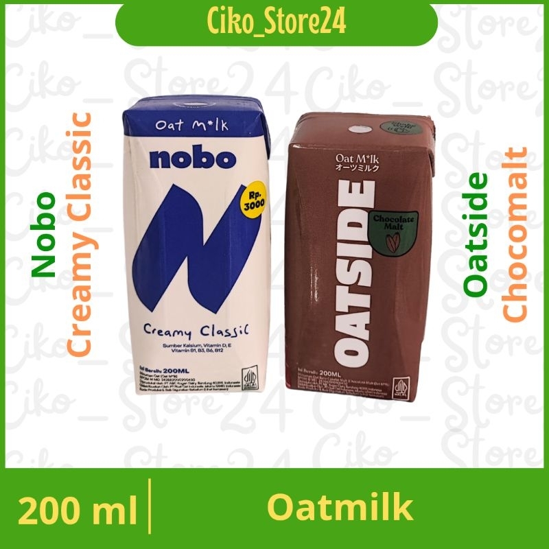 

Oatside Oat Milk / oat milk / oatside chocomalt 200ml / mobo creamy classic 200ml / susu oat coklat / susu oat