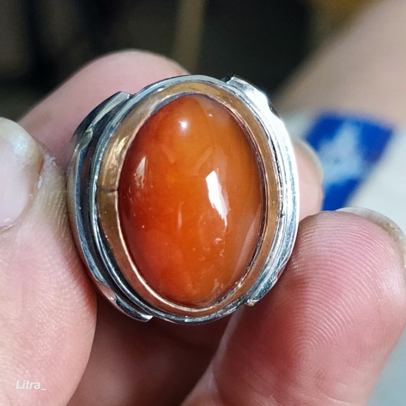 code 67. Batu cincin natural pandan nanas lawas.