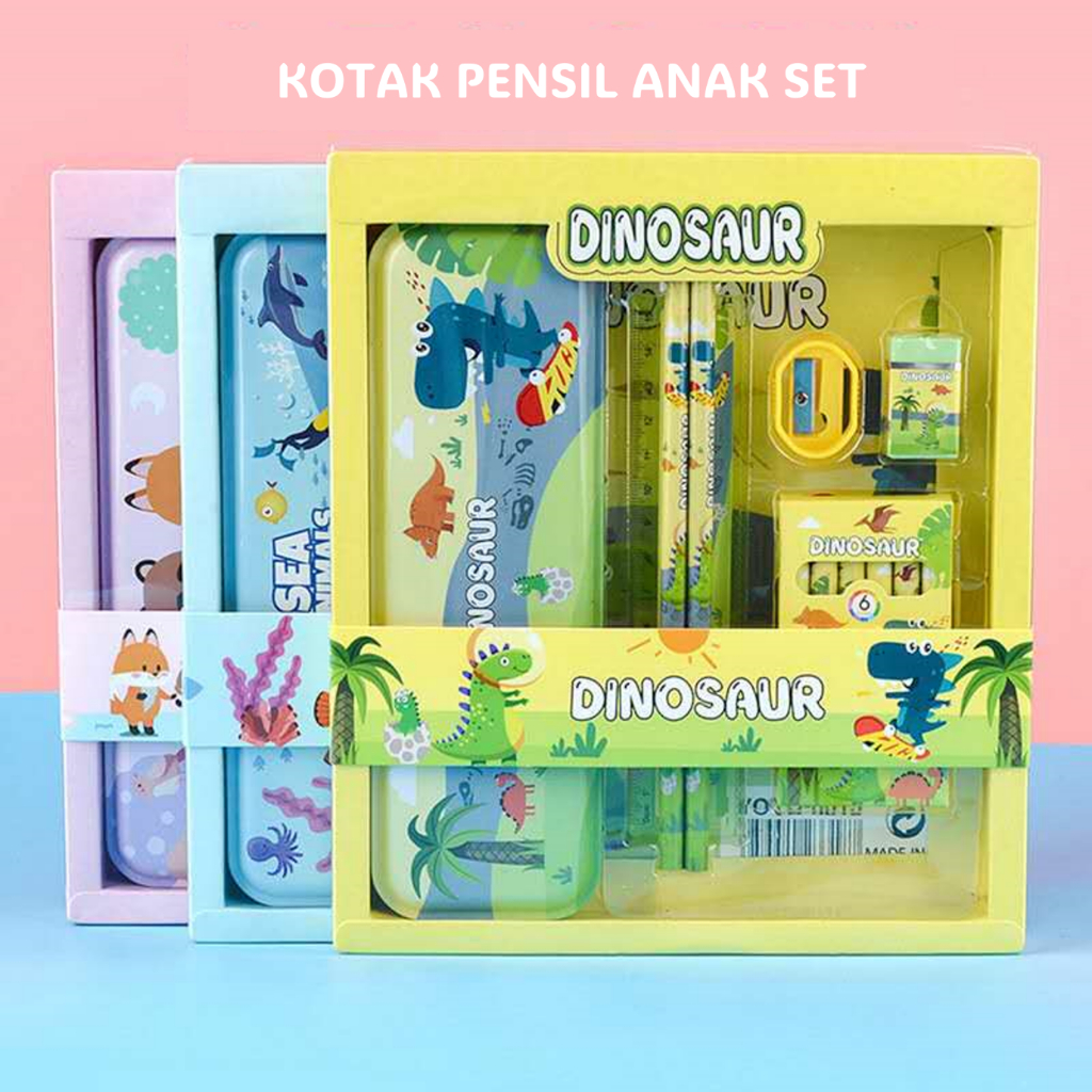 

Olike Kotak Pensil Anak Set Stationery Untuk Hadiah Anak Sekolah Alat Tulis Set Tepak Pensil