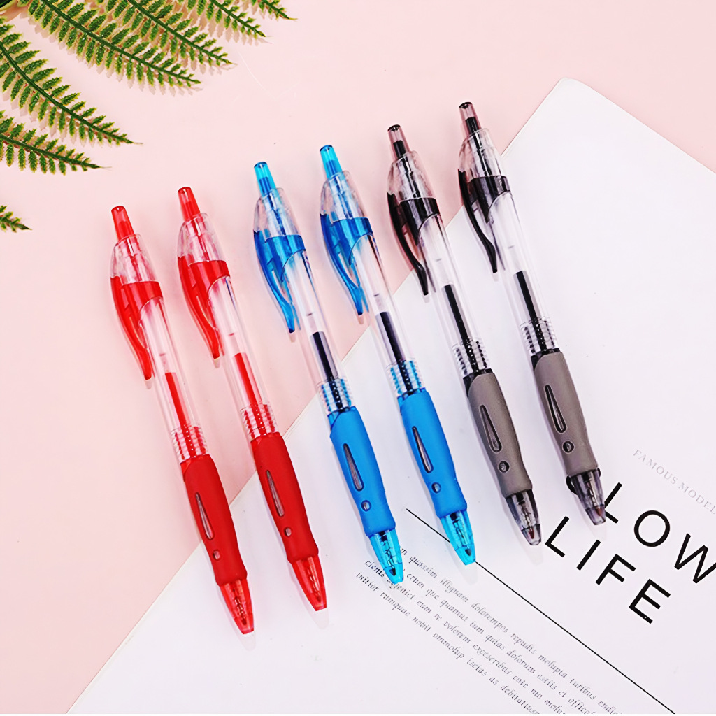 

OS Pulpen Gel 0.5mm Standard Klik Alat Tulis Sekolah Kerja Bolpoin Tinta Cair 1 Pcs