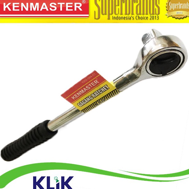 FG2 KENMASTER Gagang Ratchet Stang Kunci Shock Sock Sok Rachet 12 Inch x 1 Inch Rubber Handle