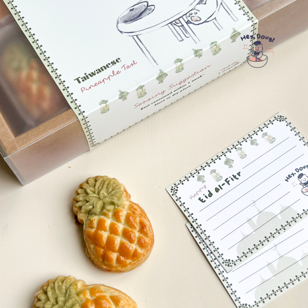 

Hey Doug Jumbo Pineapple Tart | Cookie Nastar Premium Jumbo Hampers Eid