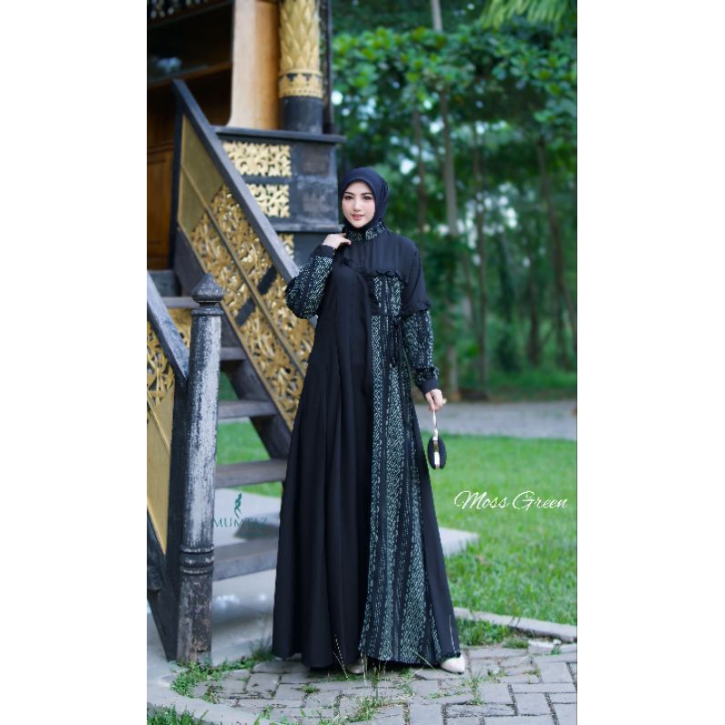 TERBARU DAVINA ABAYA BLACK SERIES ORI MUMTAZ BY FAIRINDA, DAVINA DRESS BEST SELLER, ABAYA TERBARU OR