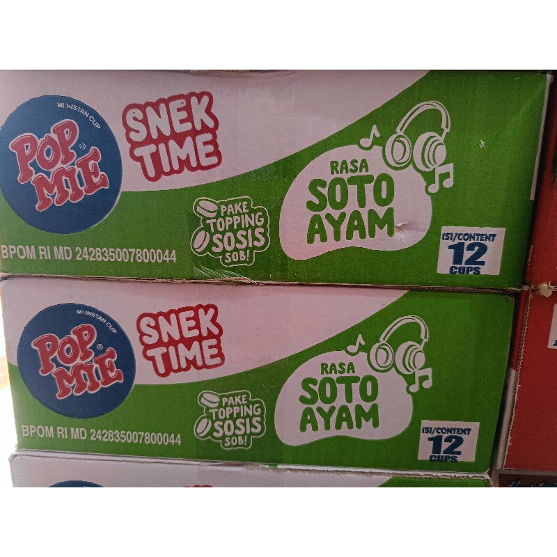 

[1 Dus isi 12 cup] Pop Mie Mini Rasa Soto Ayam