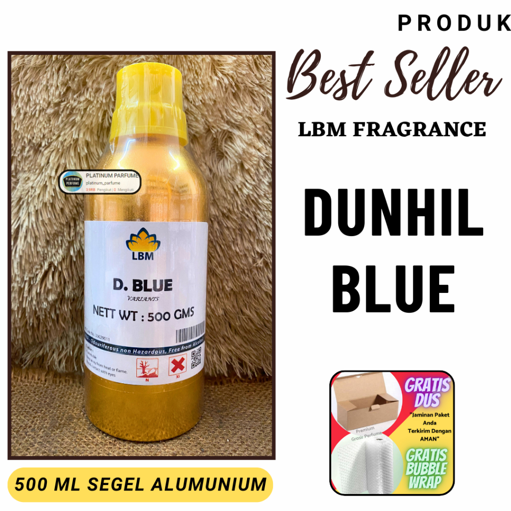 Bibit Parfum D BLUE ( Dunhil Desire Blue ) 500 ML SEGEL Original LBM Fragrance - PERFUME LBM - Bibit