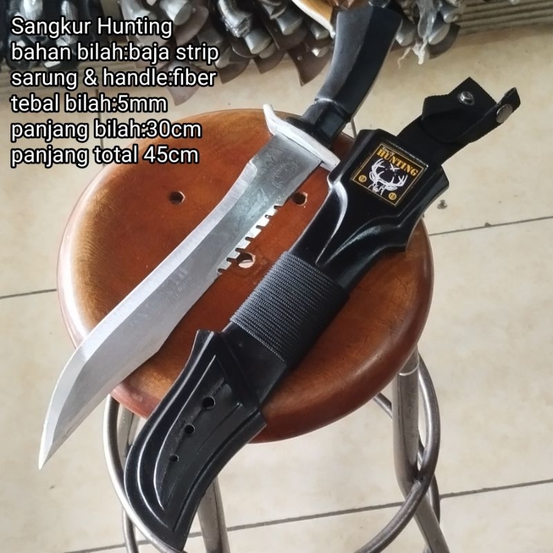 Pisau sangkur Hunting baja strip
