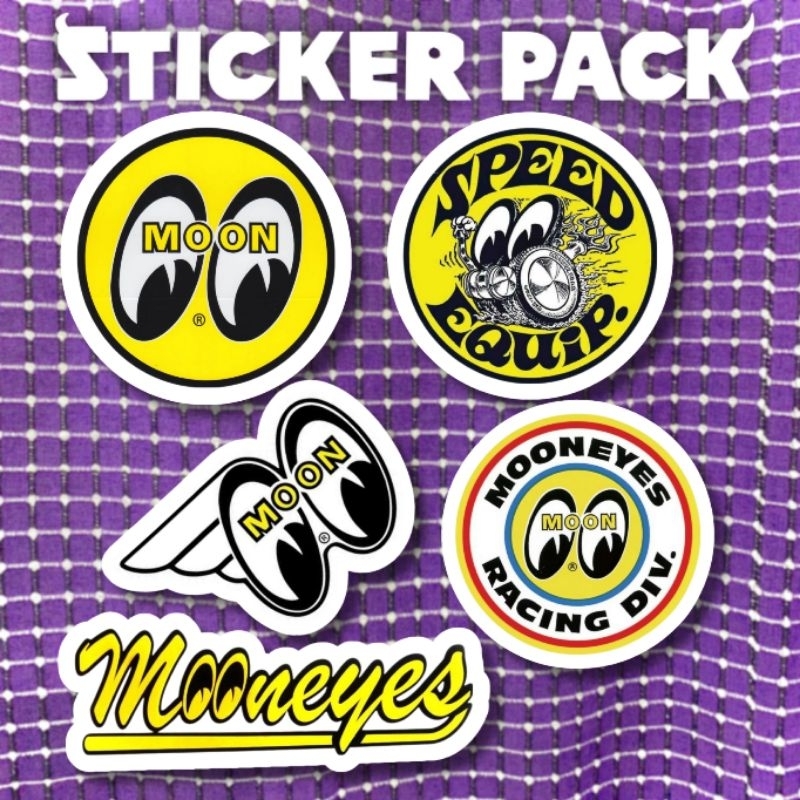 

Sticker Mooneyes pack isi 5 pcs vinyl waterproof