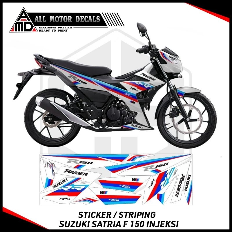 STRIPING SUZUKI SATRIA F 150 INJEKSI / STICKER SATRIA FU 150 FI / DECAL MOTOR SATRIA 150 FI / AKSESO