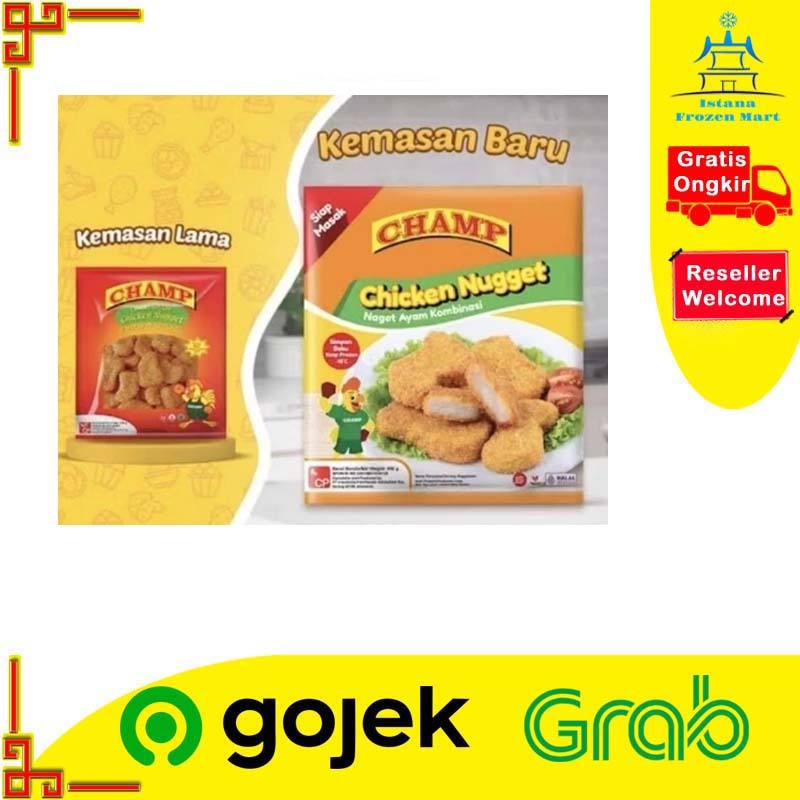 

Combination Chicken Nugget Naget Ayam 450 GR - CHAMP