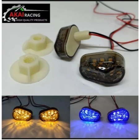 Lampu Sen Tempel Led Sen Tempel Oval Mini Universal AKAI RACING SEN LAMPU LED TEMPEL