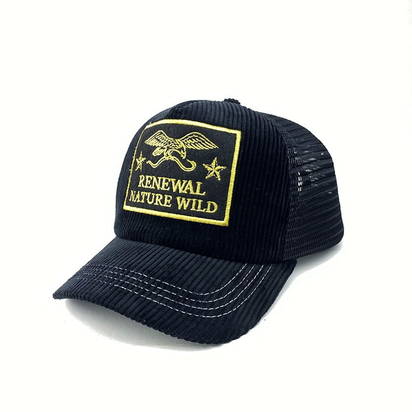 Enjoy Renewal - Topi Jaring Trucker Hat Corduroy Lidah Pendek