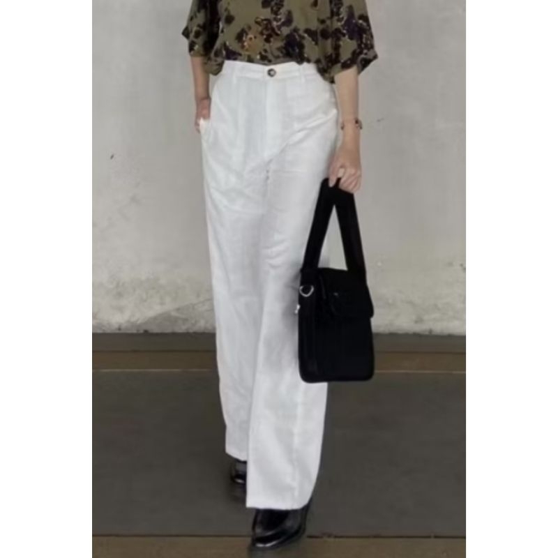 PRELOVED KULOT LINEN HIGHWAIST [BROKEN WHITE]