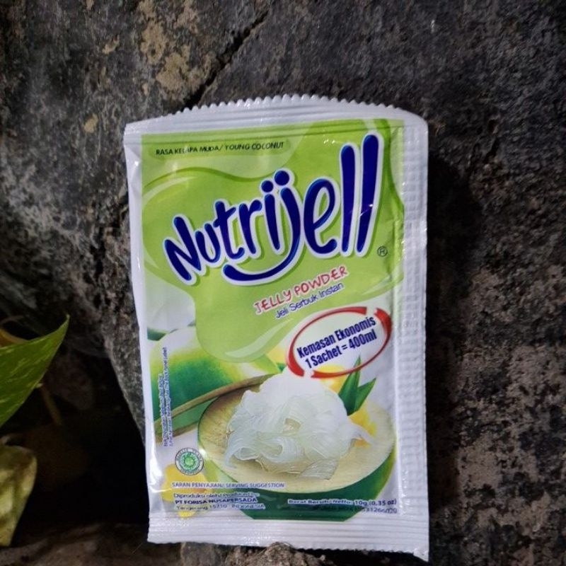 

Nutrijell, Jelly Powder Rasa Kelapa Muda, 1Pack isi 12 Sachet, Berat 10gram/Sachet