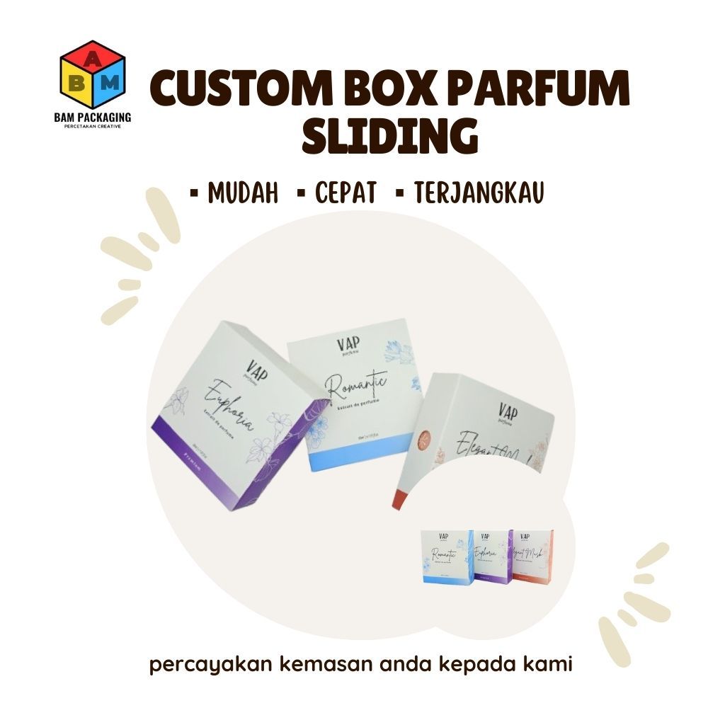 Cetak Box Dus Parfum Sliding Custom Dsign Dan Ukuran