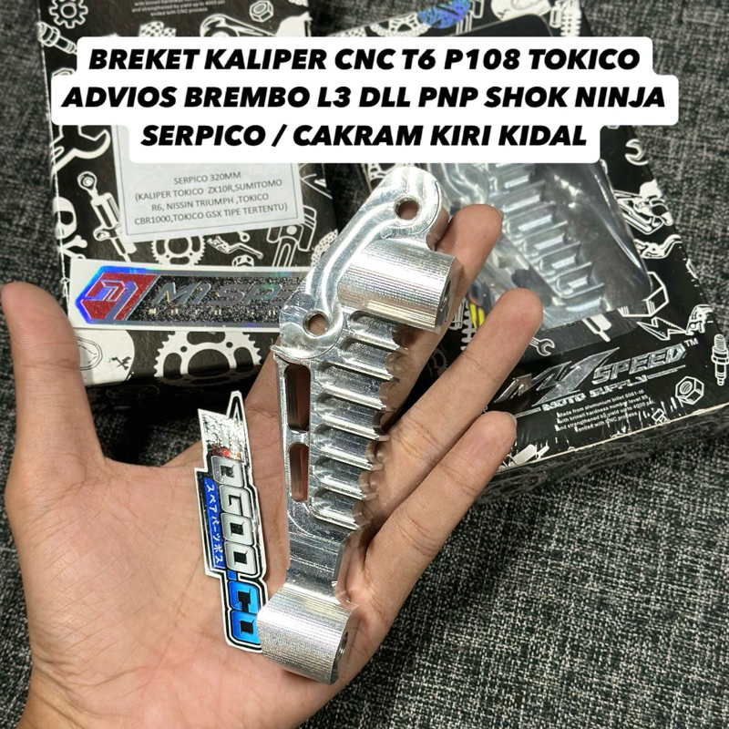 BREKET KALIPER NINJA SERPICO KRR CAKRAM KIRI P100 DAN 108 PNP KALIPER BREMBO BREKET KALIPER NINJA KI