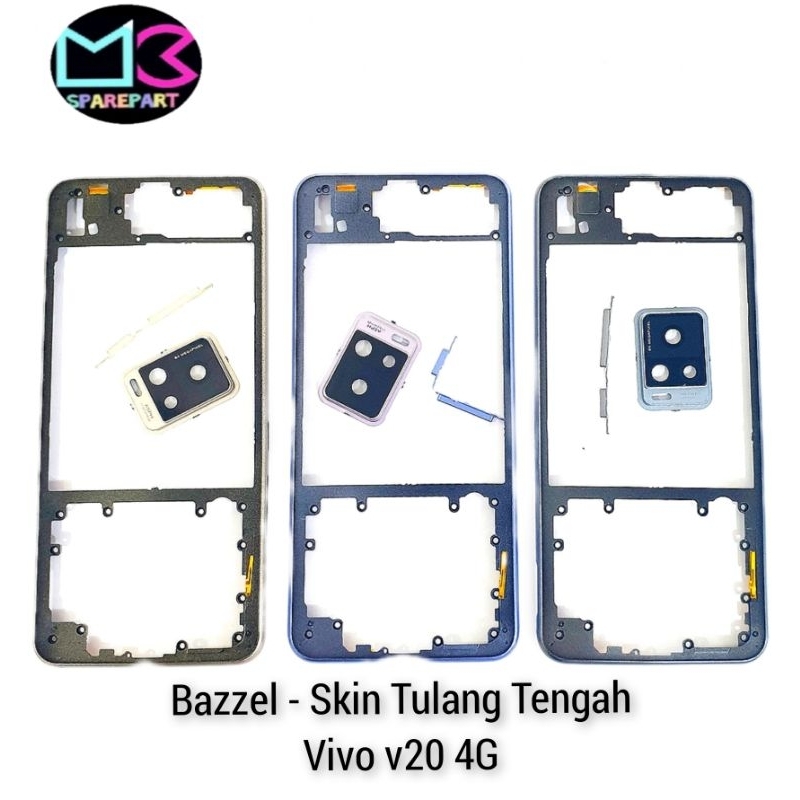 Bezzel - Cassing / Skin Tulang Tengah Fullset For VIVO V20 4G