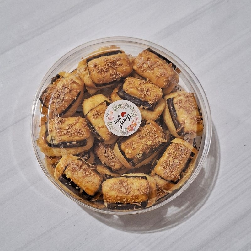 

Cookies Coklat Lapis + Toples Ukuran 250gr