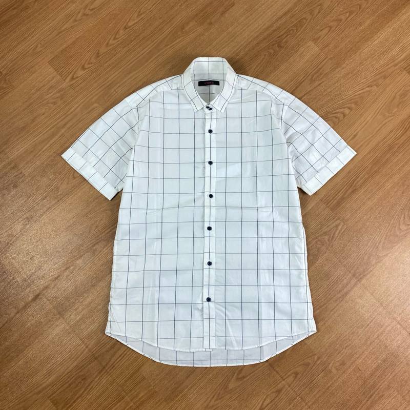 Ungaro White Plaid Shirt
