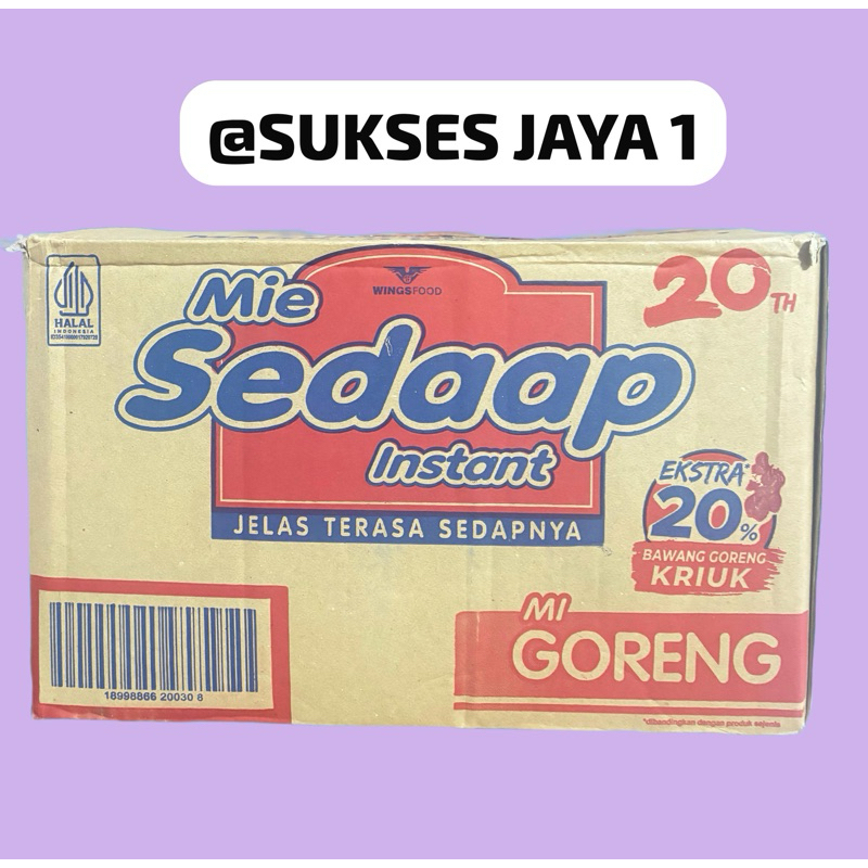 

[1 DUS ISI 40 BUNGKUS] MIE SEDAAP GORENG