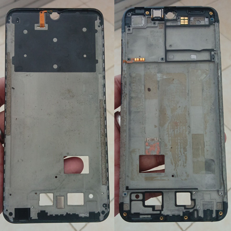 Frame LCD Original Vivo Y91 Y93 Y95 Tulang Tengah Vivo Y93 Original Frame Bezzel Vivo Y95 Y93 Y91 Ta