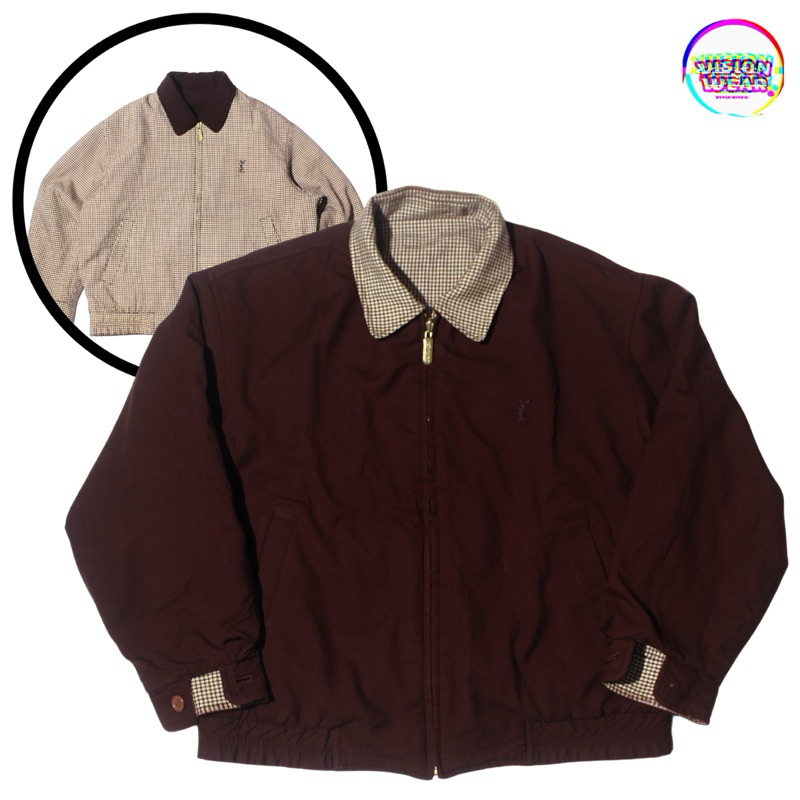 YSL Casual Vintage Tartan Jacket / Jaket Tartan Yves Saint Laurent