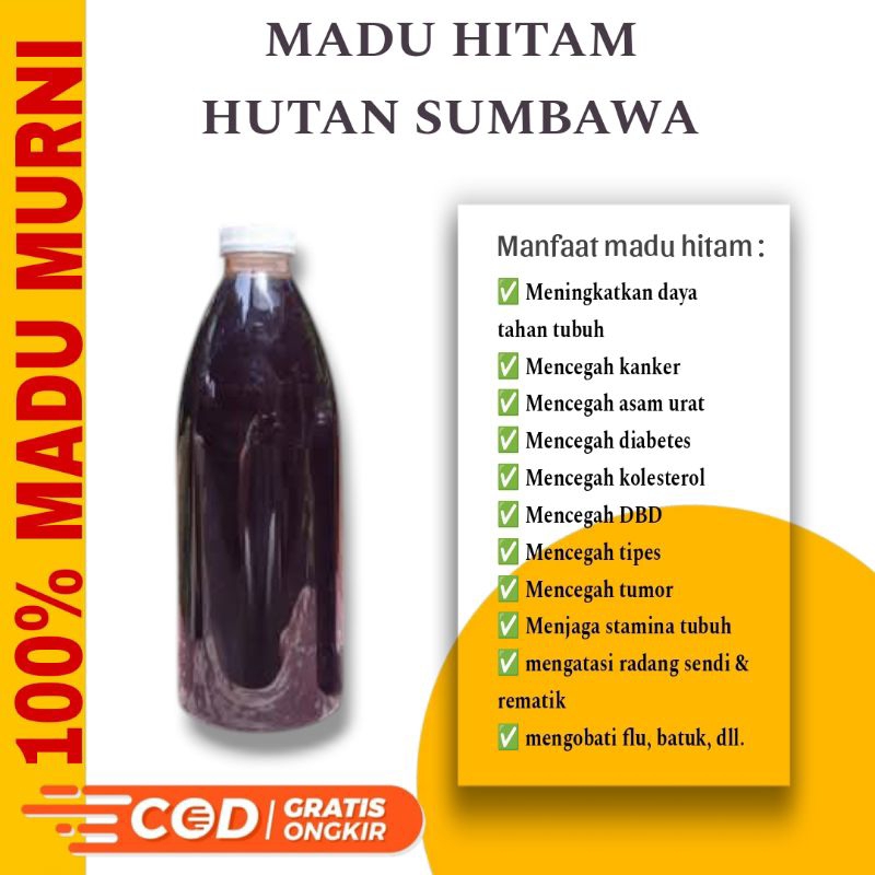 

madu hitam hutan sumbawa | 250ml