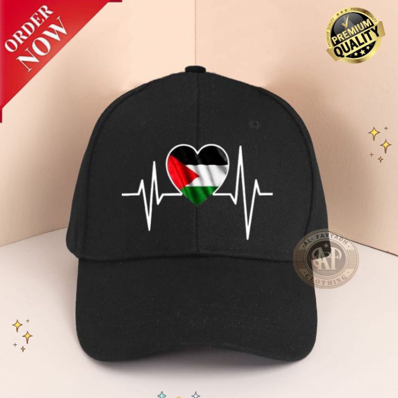 TOPI BASEBALL ANAK GAMBAR BENDERA PALESTINA